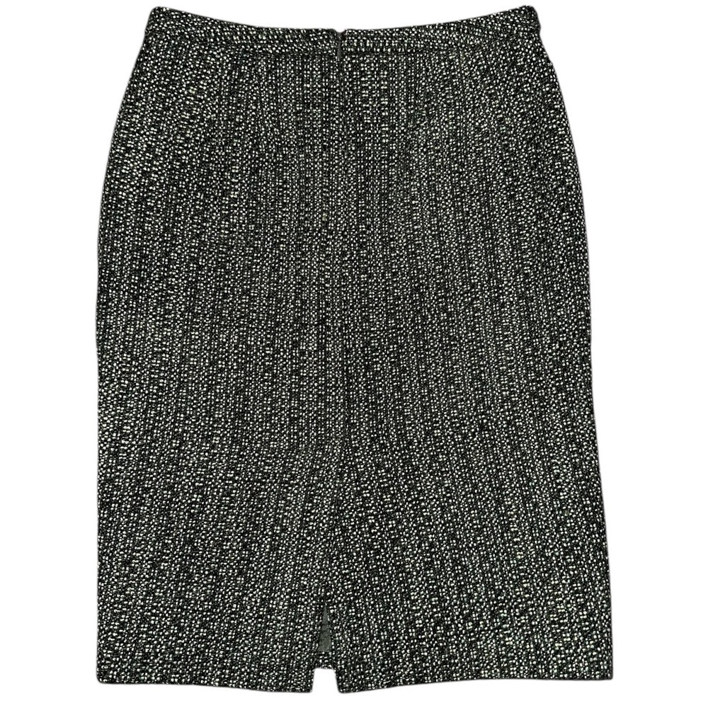 LOFT Ann Taylor | Green Tweed Wool Blend Pencil Skirt - Size 2 - Picture 6 of 8
